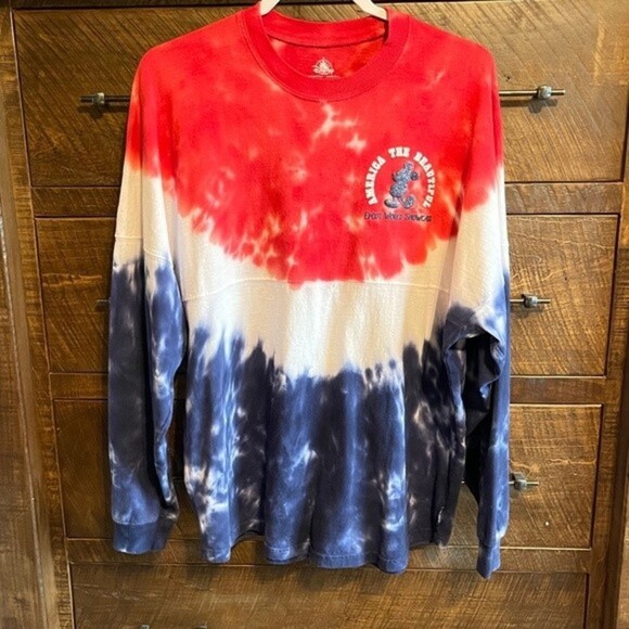 Walt Disney World USA Epcot Spirit Jersey Size Medium *RARE* 4th of July Themed - Picture 1 of 12